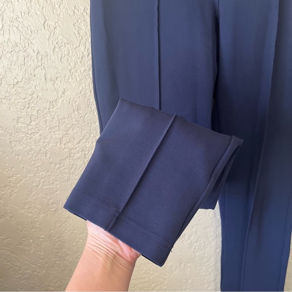 Lilly Pulitzer Blue Ponte Pants Stretch Navy Pull On Travel Trousers Size Small - Picture 4 of 9